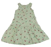 Mintové šaty s beruškami H&M