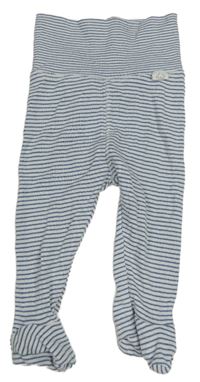 Bílo-modré pruhované polodupky H&M