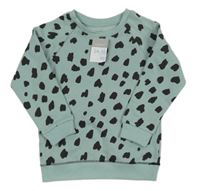 Nové - zeleno-černá leopardí mikina Primark