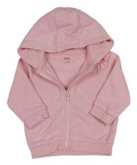 Světlerůžová propínací mikina s kapucí M&S