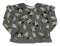 Tmavošedá mikina s Minnie a kamarády Disney