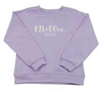 Lila mikina s nápisem Primark