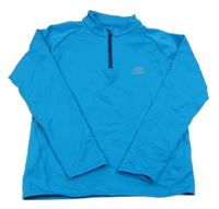 Modrá funkční thermo mikina s logem Kalenji