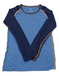 Modro-tmavomodré thermo triko Crane