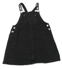 Černé riflové laclové šaty s kapsou C&A