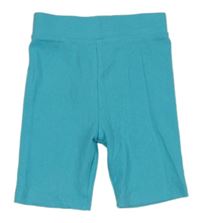 Tyrkysové žebrované kraťasy Primark