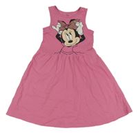 Růžové šaty s Minnie C&A