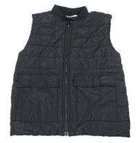 Černá šusťáková zateplená vesta H&M
