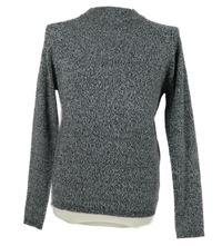 Pánský černo-bílý melírovaný svetr Burton 