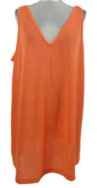 Dámská lososová úpletová tunika Yours vel. 66