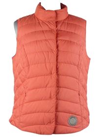 Dámská lososová šusťáková zateplená vesta Bianca 