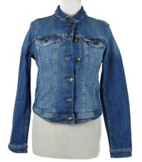 Dámská modrá riflová crop bunda S. Oliver 