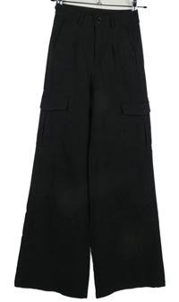 Dámské černé palazzo kalhoty s kapsami Tally Weijl vel. 32