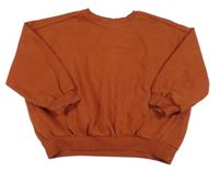 Cihlová crop mikina George