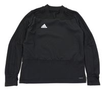 Černé sportovní triko s logem Adidas