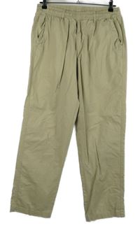 Dámské béžové plátěné kalhoty 