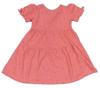 Růžové šaty s kytičkami Nutmeg