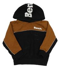 Hnědo-černá mikina s kapucí Bench 