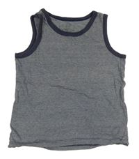Tmavomodré proužkaté tílko H&M