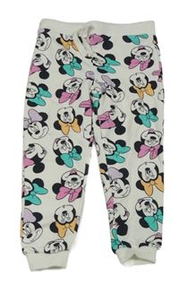 Bílé tepláky s Minnie Disney