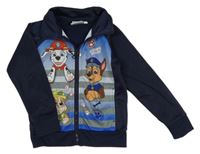 Tmavo-světlemodrá propínací mikina - Tlapková Patrola 