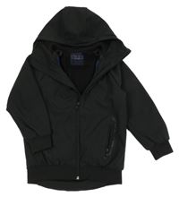 Černá šusťáková jarní bunda s kapucí Zara