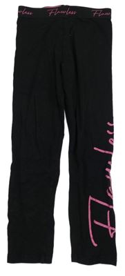 Černé legíny s nápisem Matalan