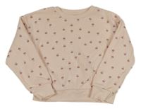 Světlerůžová mikina s kytičkami Primark