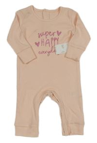 Nové - Růžový overal s nápisem Matalan