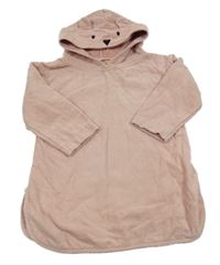 Světlerůžový župan s kapucí - medvídek Next