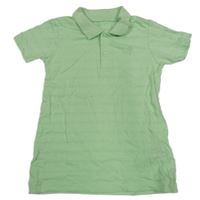 Zelenkavé polo tričko s palmou Dunnes