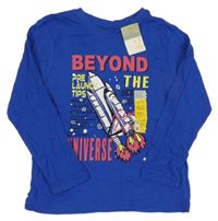 Nové - Modré triko s raketou Primark