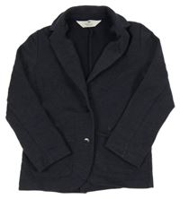 Tmavomodré teplákové sako H&M