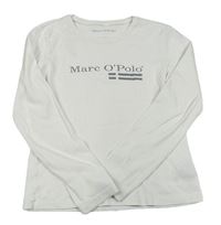 Bílé triko s logem Marc O´Polo