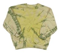 Béžovo-žluto-khaki batikovaná mikina George 