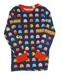 Tmavomodro-červené triko Pac-man H&M