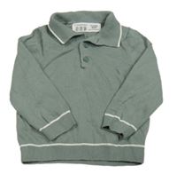 Khaki svetr s proužky Primark