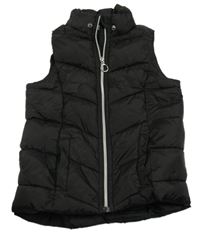 Černá šusťáková zateplená vesta H&M