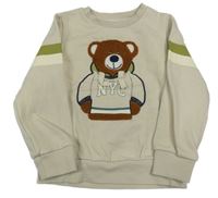 Béžová mikina s medvídkem C&A