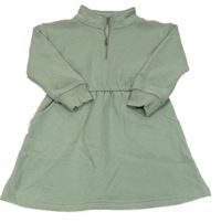 Zelenošedé teplákové šaty s límečkem Dunnes