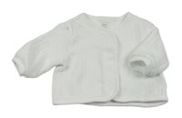 Bílá prošívaná propínací mikina Mamas&Papas