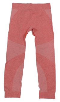 Růžové melírované funkční spodní legíny Lupilu