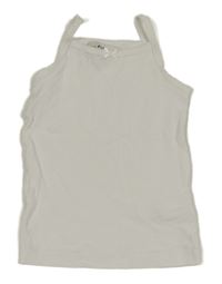 Bílý žebrovaný top C&A