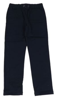 Tmavomodré plátěné kalhoty Dunnes