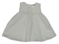 Bílá šifonová halenková tunika s kytičkami George 