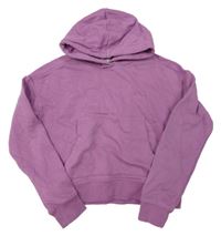 Růžovofialová crop mikina s kapucí C&A
