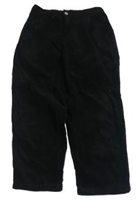 Černé crop manšestráky ZARA