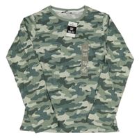 Nové - army melírované triko PEP&CO