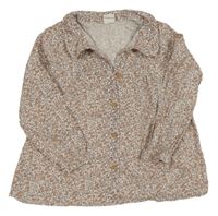 Smetanovo-pudrová kytičkovaná halenka H&M