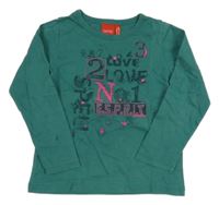 Šalvějové triko s nápisy a číslicemi ESPRIT